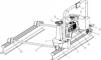 行业专利：充电式钢轨仿形砂带打磨机 